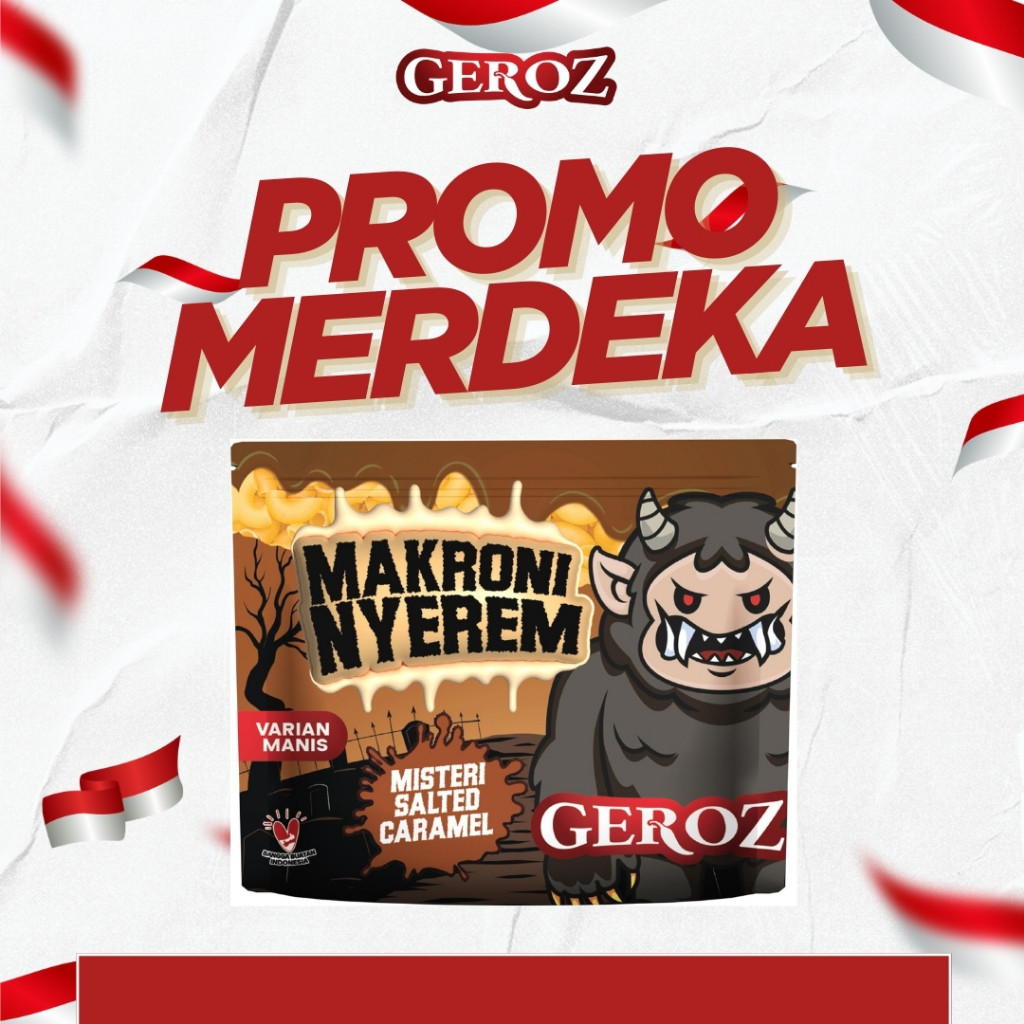 

New Geroz - Makroni Nyerem - Varian Manis - Rasa Salted CaramelPremium