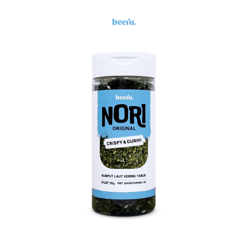 

New Beeru Nori Rumput Laut Tabur Rasa Original 35gr Tanpa MSG Tanpa PengawetPremium