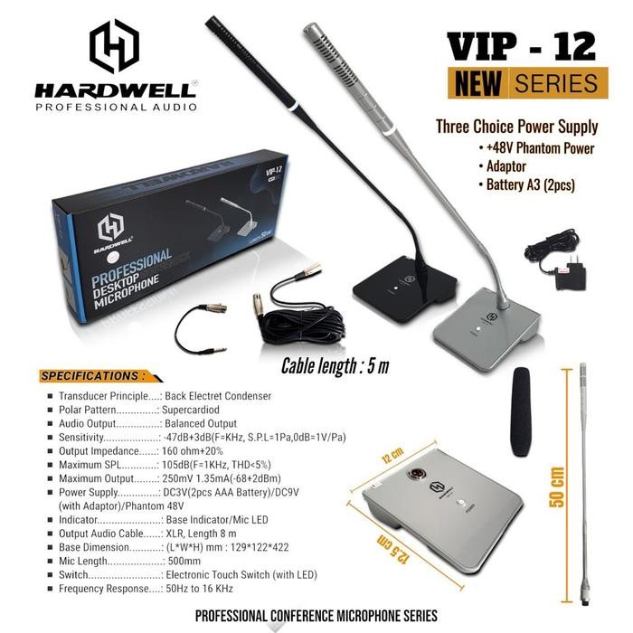 Mic Podium Meja HARDWELL VIP 12