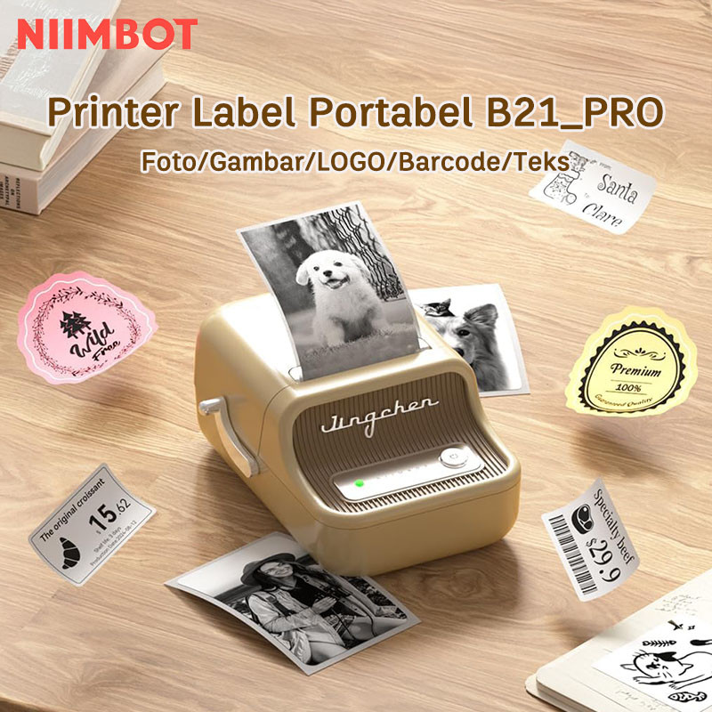 

NIIMBOT B21PRO Printer Label Foto Printer Stiker Dua Warna Portabel denganKoneksi Bluetooth Nirkabel
