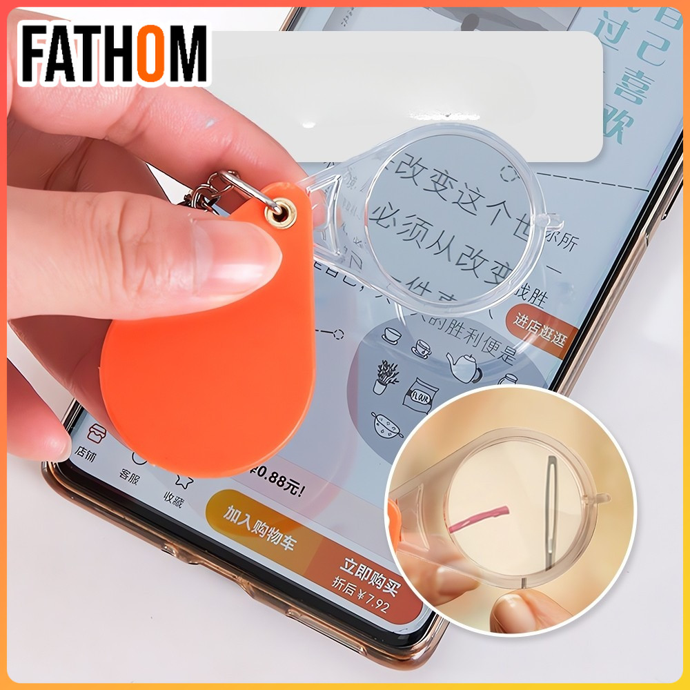 

Lipat Gantungan Kunci Kaca Pembesar Khusus Lanjut Usia Alat Baca Buku Membaca HD Portabel Genggam Tangan Mini Pembesaran Tinggi