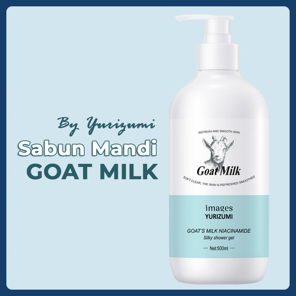 Goat Milk Soap Niacinamide Sabun Mandi Whitening Pemutih Badan Cair Kulit Halus Bersih 500 ml