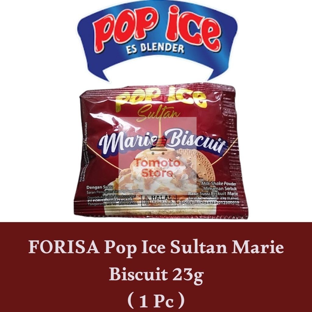 

✨ TOMOTOSTORE ✨ FORISA Pop Ice Blender Sultan 23 gr - Marie Biskuit