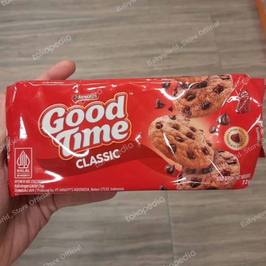 

Arnotts Good Time Cookies Biscuit Kukis Rasa Classic / Double Choco / Coffee / Rainbow / Choco Dip 72gr