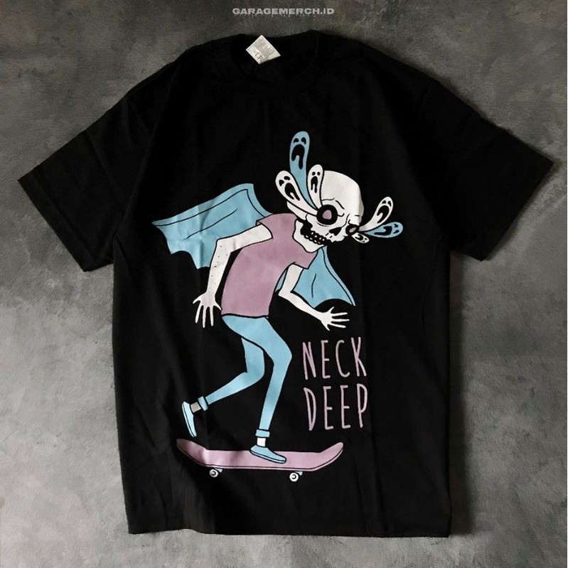 T-Shirt Neck Deep - Tour Bahan Cotton Combed 24s