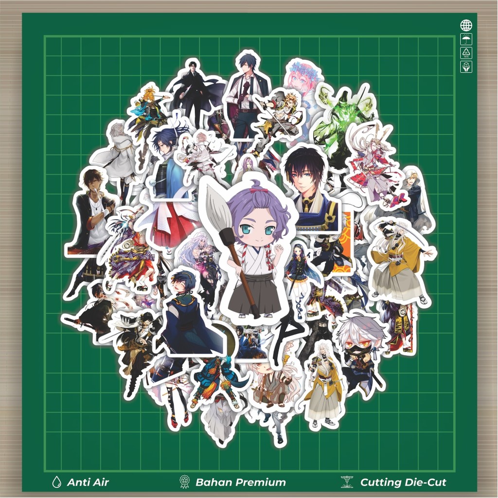 

HOT 50 PCS STIKER Stiker Game Series Touken Ranbu Karakter V3 Stiker Fashion Cars Decal Dingin Kartu Album Custom Vinyl Anti Air- Sticker Aesthetic Buku Journal Koper Casing HP Tablet Laptop Helm Motor Botol Minum