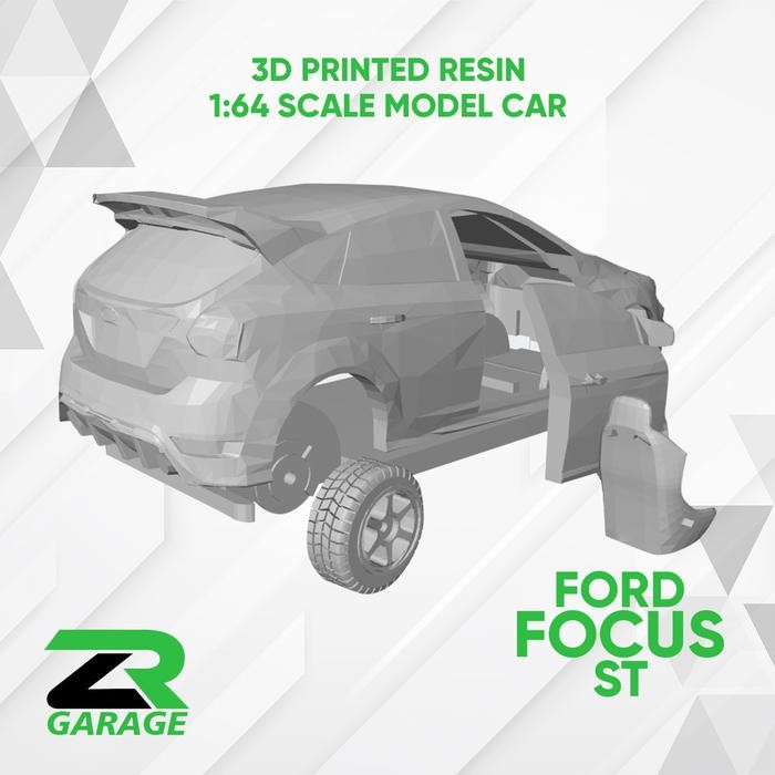 Diecast Ford Focus ST Hot wheels Ford Focus Unpaint Resin