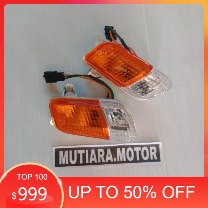 Lampu sen motor grand / sein depan satuset honda astrea grand stara original dengan bohlam dan soket