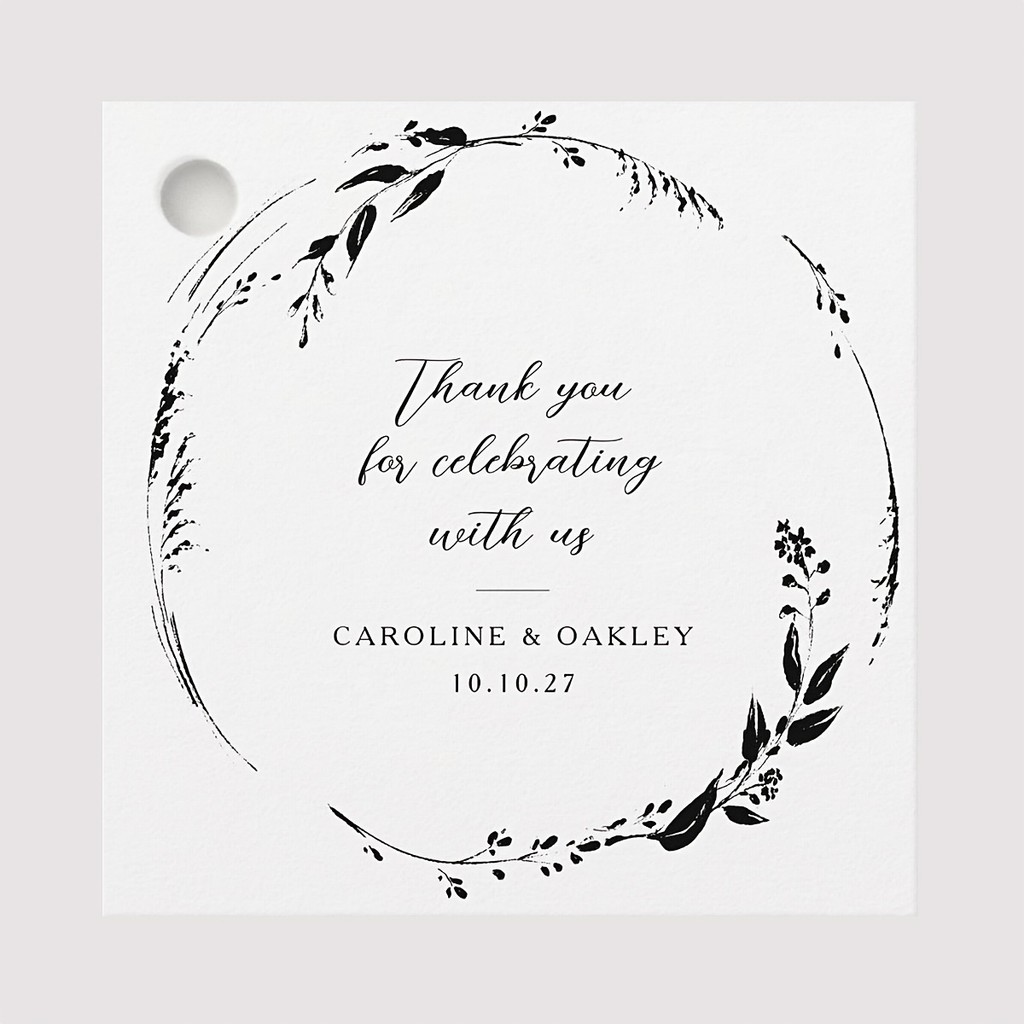 

Custom 100Pcs wedding favor tags, customized personalized thank you gift tags for weddings, birthdays, bridal showers