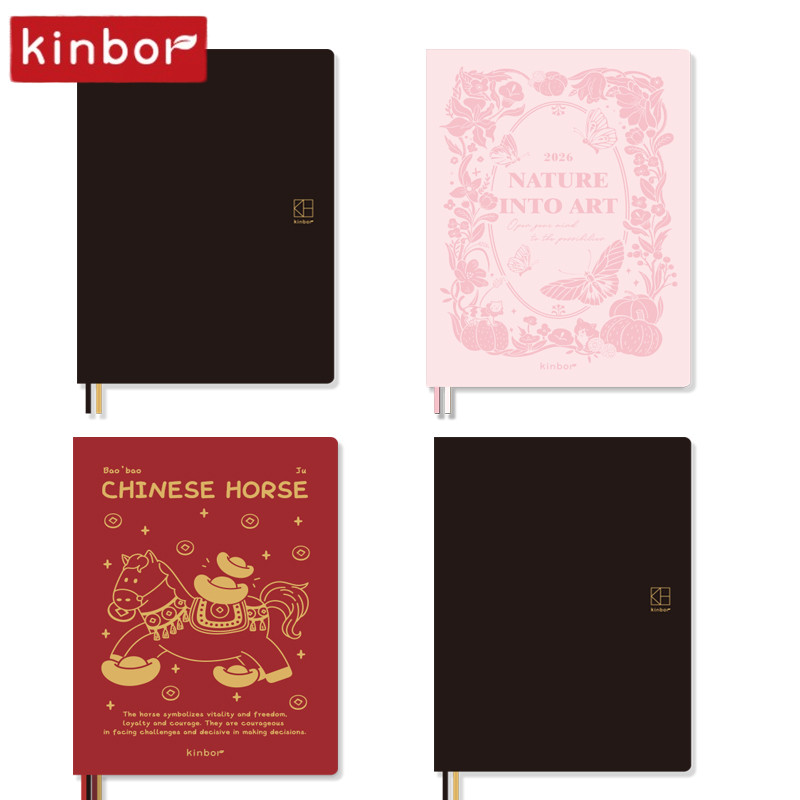 

Kinbor Notebook 2026 Planner A5 A6 Full Year Agenda Schedule Daily Timeline Weekly Plan Efficiency Notebooks for School Office