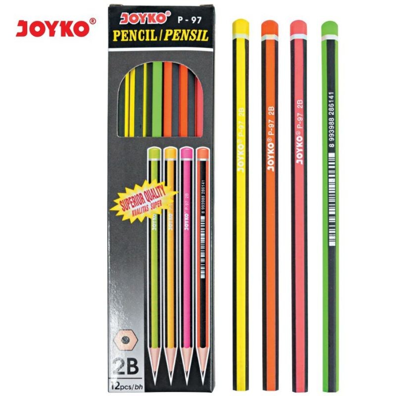 

Pensil 2B Joyko P-97 ( 1pak/12pcs )