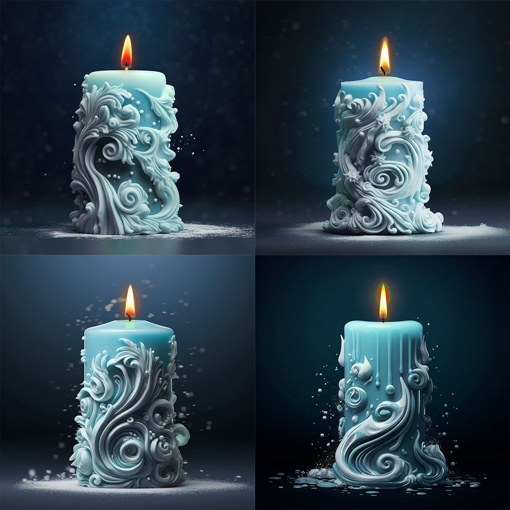 

geometry Carved Cylindrical Silicone Candle Mold sea Wave Spiral Pattern Pillar Soap Mould Aromatherapy Making Home Art Decor