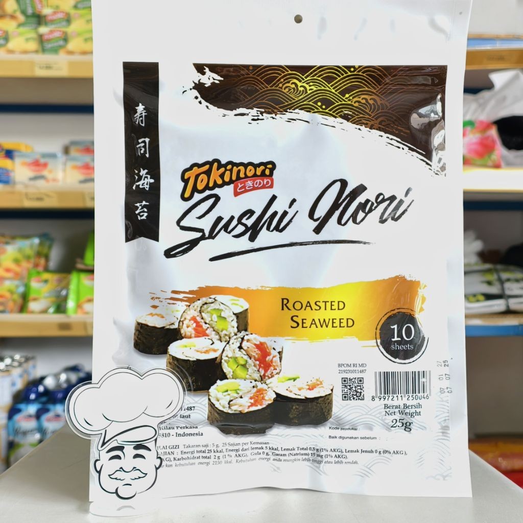 

Tokinori Nori / Sushi Nori / Rumput Laut Tokinori (Isi 10Pcs)