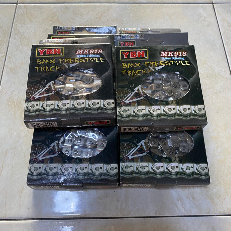 Rantai sepeda BMX YBN MK918 EXODUS Half link full link bmx single speed silver Gold