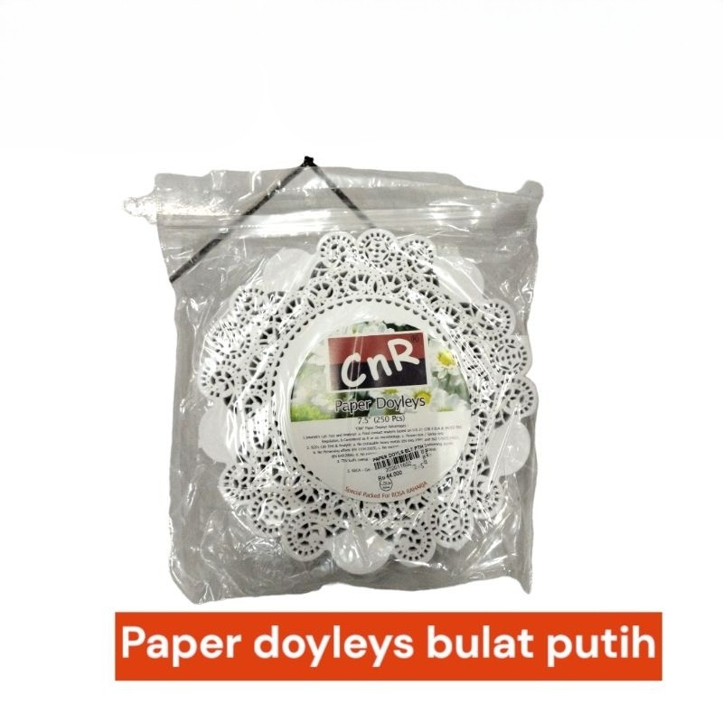 

paper doyleys bulat putih isi @250 pcs