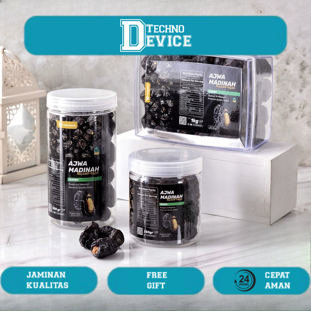 

Kurma Ajwa Jumbo VIP Madinah Premium Jumbo Grade 1 Original 100% Kurma Nabi Ajwah Aliyah Aliah