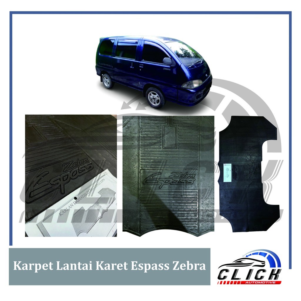 Karpet Lantai Karet Espass Zebra Depan / Karpet Mobi Espass Zebra