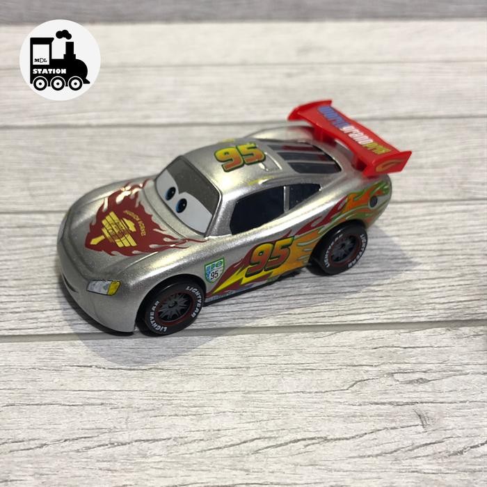 Disney Pixar Cars Diecast - WGP Colour Series Lightning McQUEEN NO MARKING DIECAST - Silver