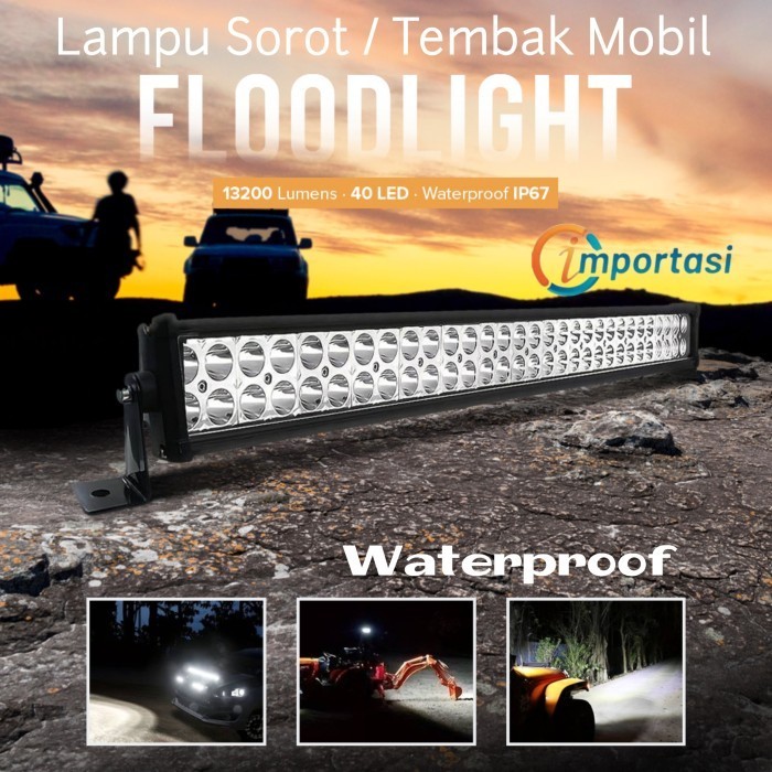 AUXTINGS Lampu Tembak Sorot Tembak Mobil Touring Offroad Floodlight