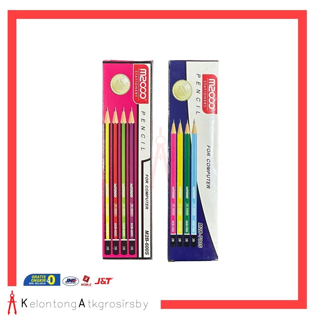 

Pencil / Pensil 2B (12pcs) M2000 Warna