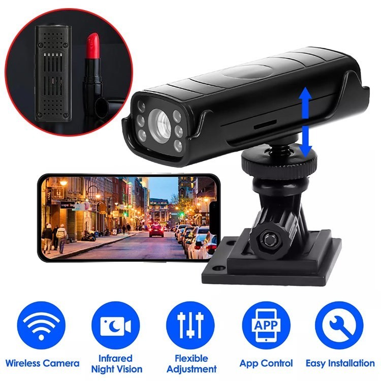 [FLASH SALE】HW kamera cctv mini night vision wirless for home Hidden Camera Wifi Cctv Spy Kamera HD 