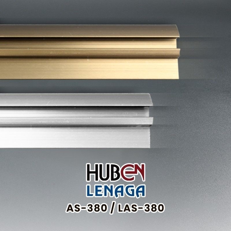 Rel Lemari Huben AS-380 3 meter (DIPOTONG 150CM)/ Rel Pintu  Sliding Door Pintu Geser Aluminium Hube