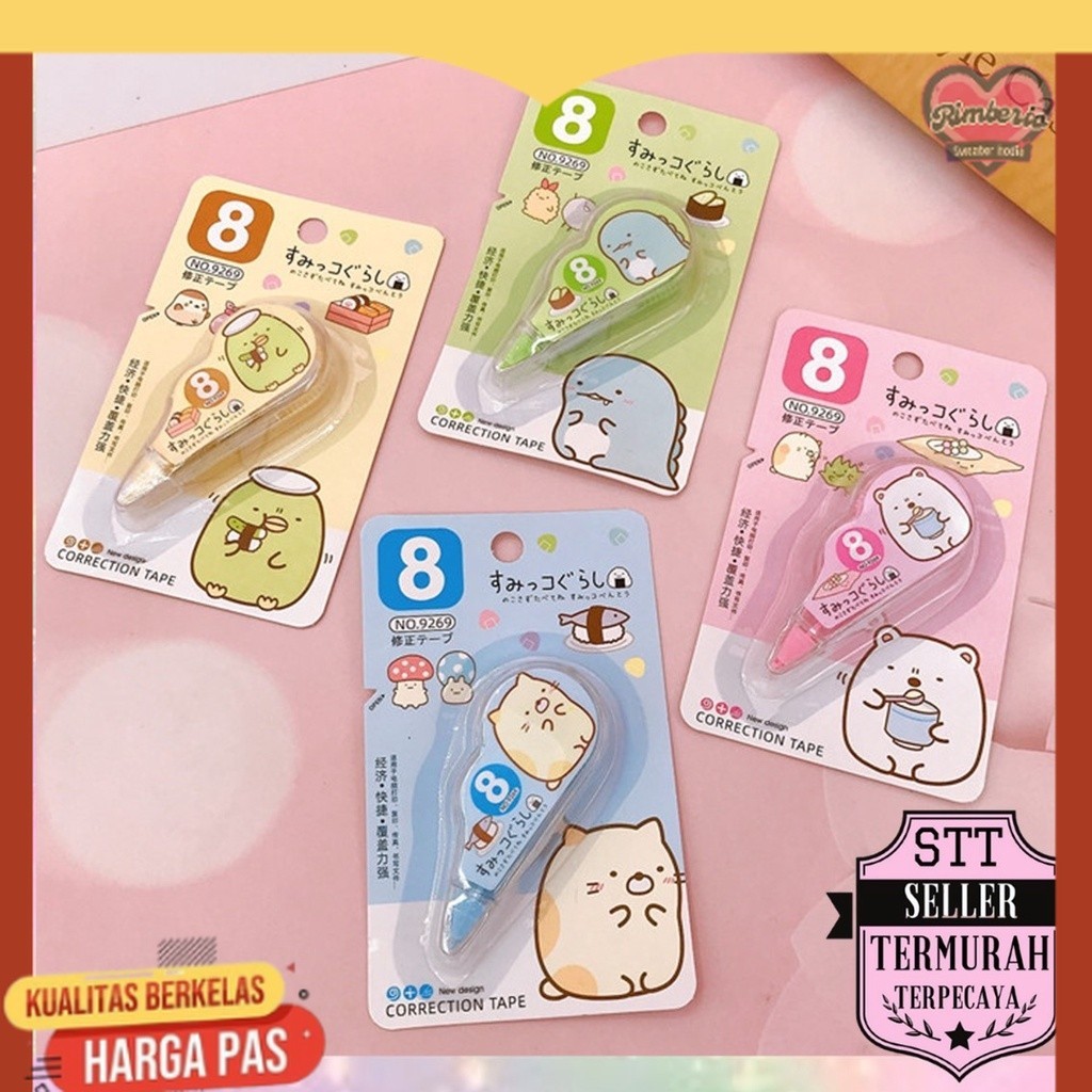 

STT Correction Tape Students Stationary School Supplies 8M Multiple Color Tipe-x Karakter Lucu Penghapus PenaTip-ex Kertas Mini