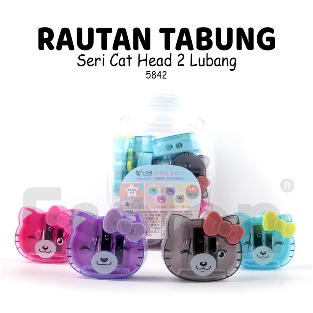 

1pcs Rautan 2 lubang HEAD CAT 5842 / Rautan 2 Size XIAOLINGJING