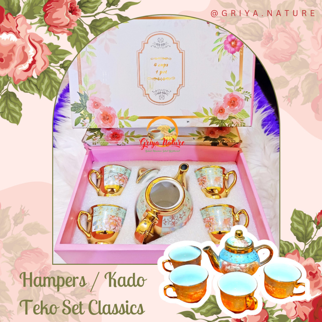 Kado Unik Wisuda Hampers Lebaran Ulang tahun / [COD] Kado Pernikahan / TEKO Set Mewah + CANGKIR Set 