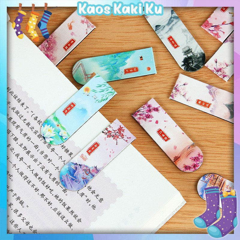 

Pembatas Buku Motif Cartoon Penanda Buku Magnet Bookmark 719