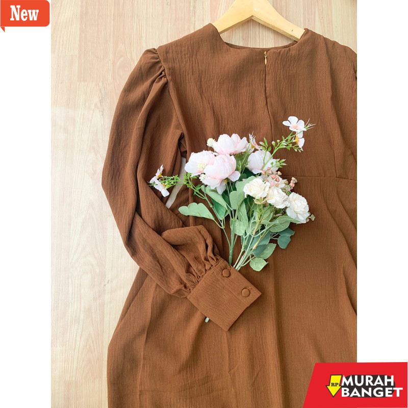 abaya shopee haul 2024 Bilqis Dress Crinkle Airflow Gamis Abaya handsqob id