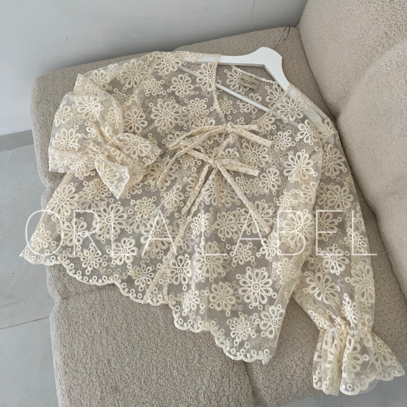 READY Yesya lace outer / baju kondangan / outfit piknik / baju lebaran