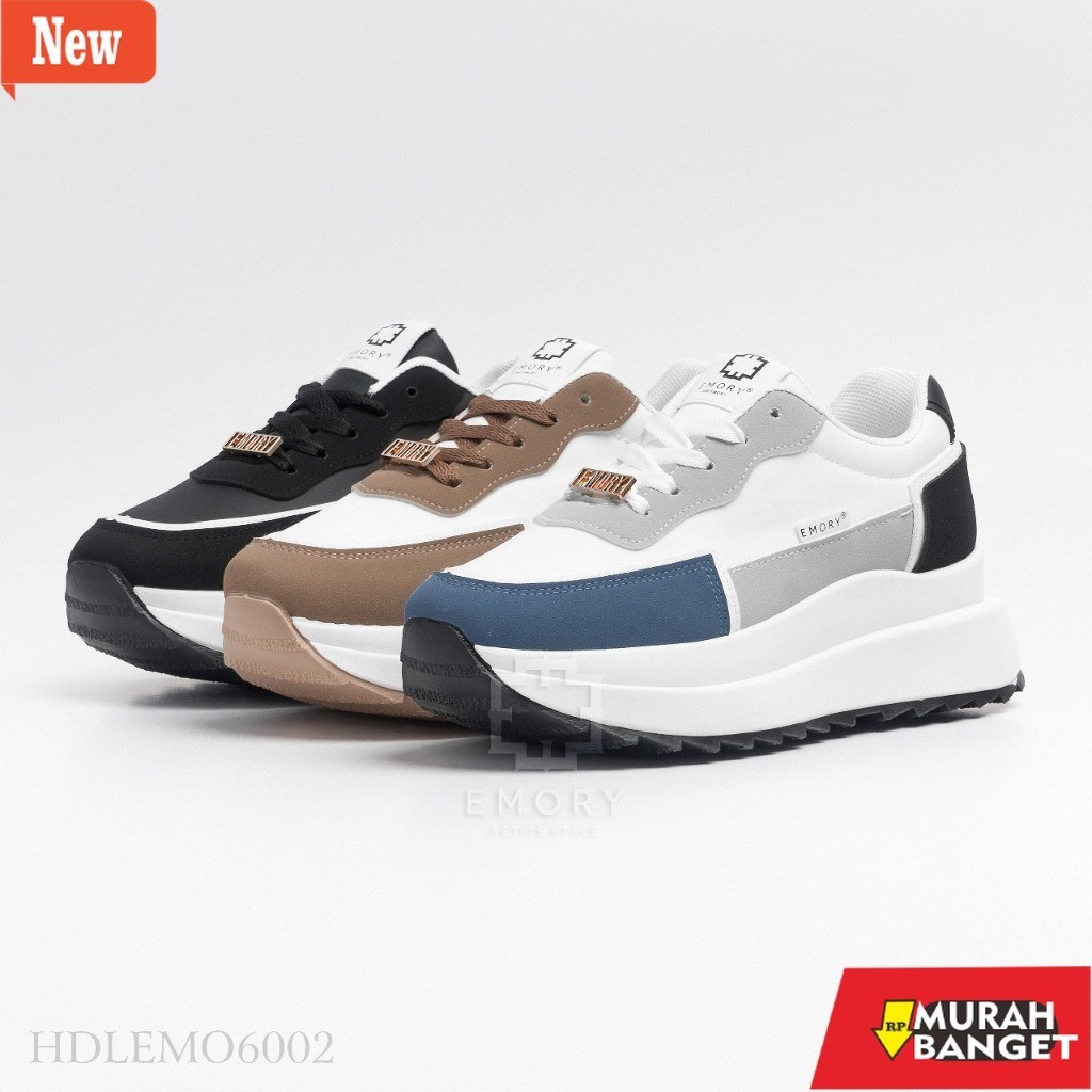 Sepatu wanita bertali casual yg kekinian- EMORY STYLE  Zivaly SNEAKERS SEPATU WANITA HDLEMO 6002 MB