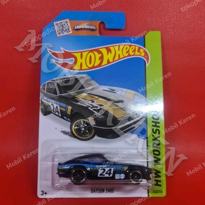 EL99 Hot Wheels ERROR HW Workshop Datsun 240Z black error tanpa kaca