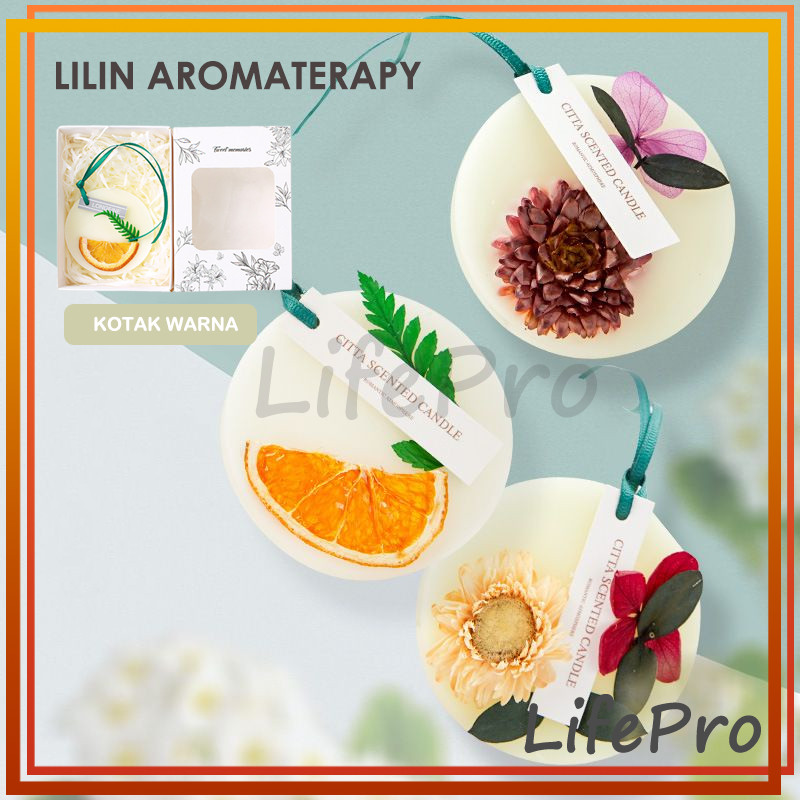 Pewangi Ruangan Aromaterapi Lilin Tablet Bunga Kering Lemari Pakaian Aromaterapi Artefak Minyak Lili