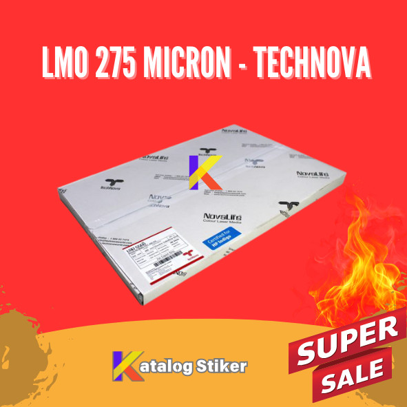 

Kertas Newtop merek TECHNOVA - LMO 275 DS PET Film White - Synthetic Paper Tebal untuk buku Menu