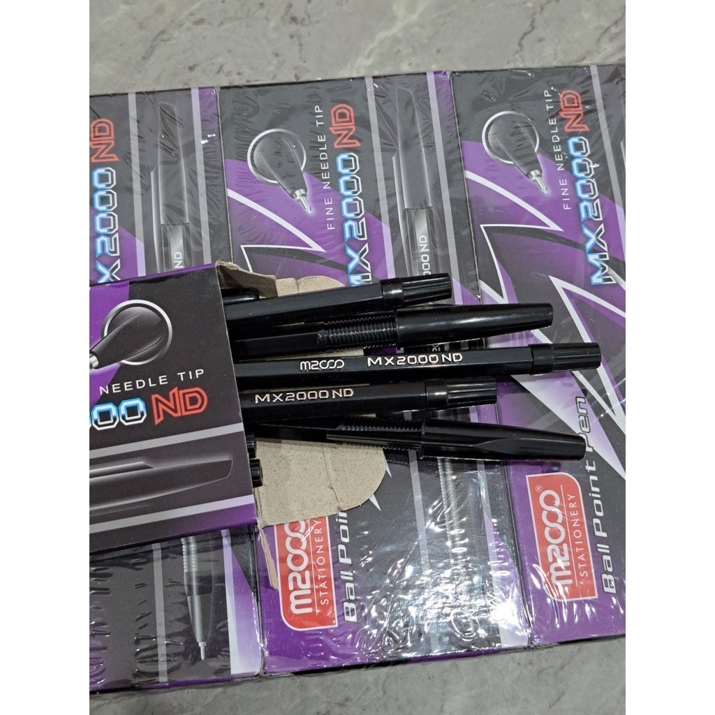 

J2 - Set 12pcs Pulpen MX2000 Bolpen Tinta Hitam