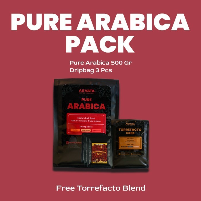 

NW Coffee Bundling Pack Asvata Biji Kopi Pure Arabica Pack - 500 gram