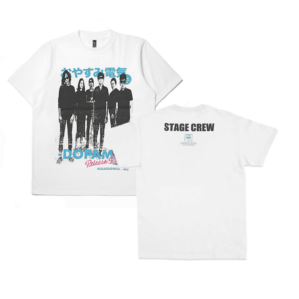 【COD】 NEW T-Shirt Band Goodnight Electric Dopamin Stage Crew KAOS /