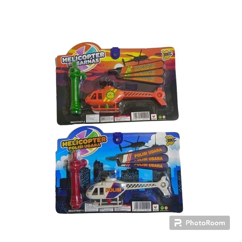 YZ Mainan Helikopter Polisi Basarnas Tarik Tuas