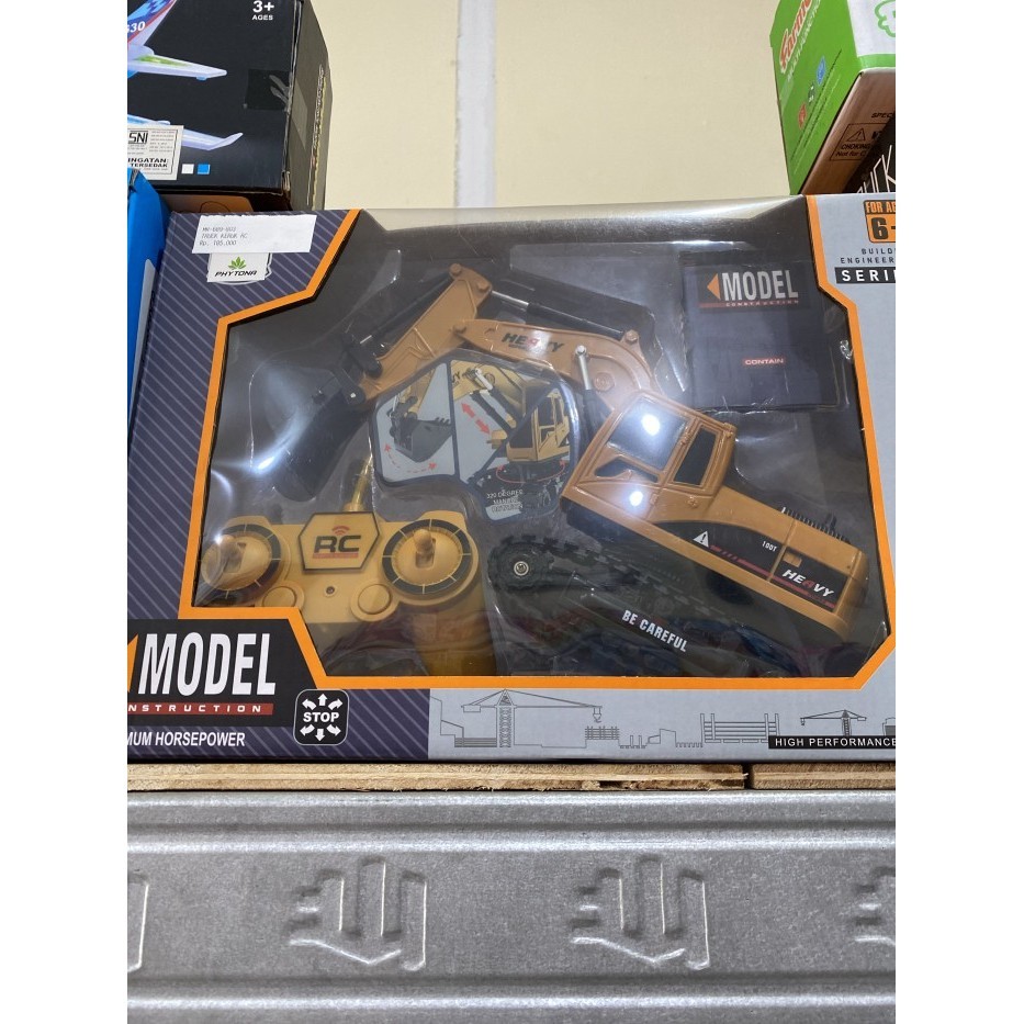 mainan rc truk excavator remote control truck excavator suara beco rc - Excavator