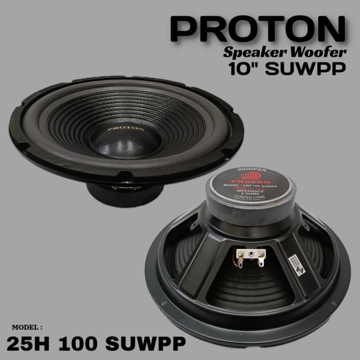 AGEN Speaker WOOFER Proton 25 H100 SUWPP Woofer 10 inch 300 WATT