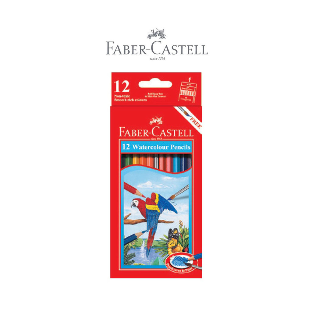 

Faber Castell Pensil Warna Pendek 12 Watercolour / Alat Tulis Gambar 114461
