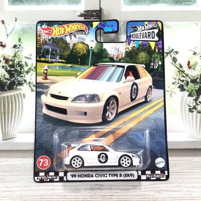 HOT WHEELS PREMIUM 99 HONDA CIVIC TYPE R EK9 EK PUTIH WHITE BOULEVARD