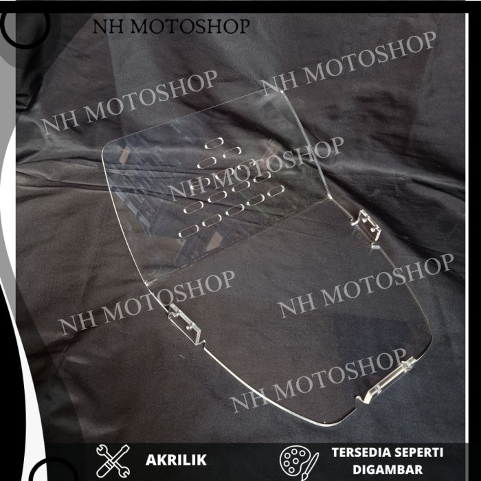 DOWNDRAFT PCX 150 TUTUP SKAT BAGASI TEBAL 5 MILI SEKAT BAGASI PEMISAH BOX BAGASI TRANSPARAN AKRILIK 