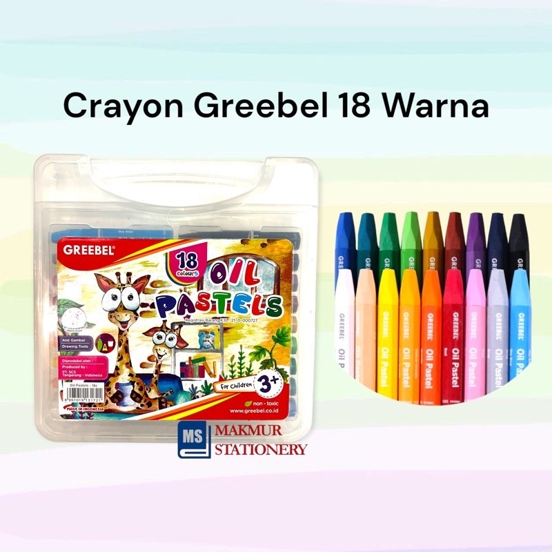 

OIL PASTLE / CRAYON GREEBEL 18C Non toxic