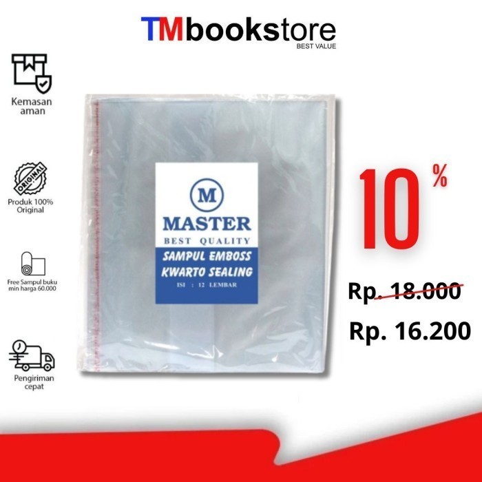 

SAMPUL EMBOSS KWARTO SEALING @12 TMBOOKSTORE