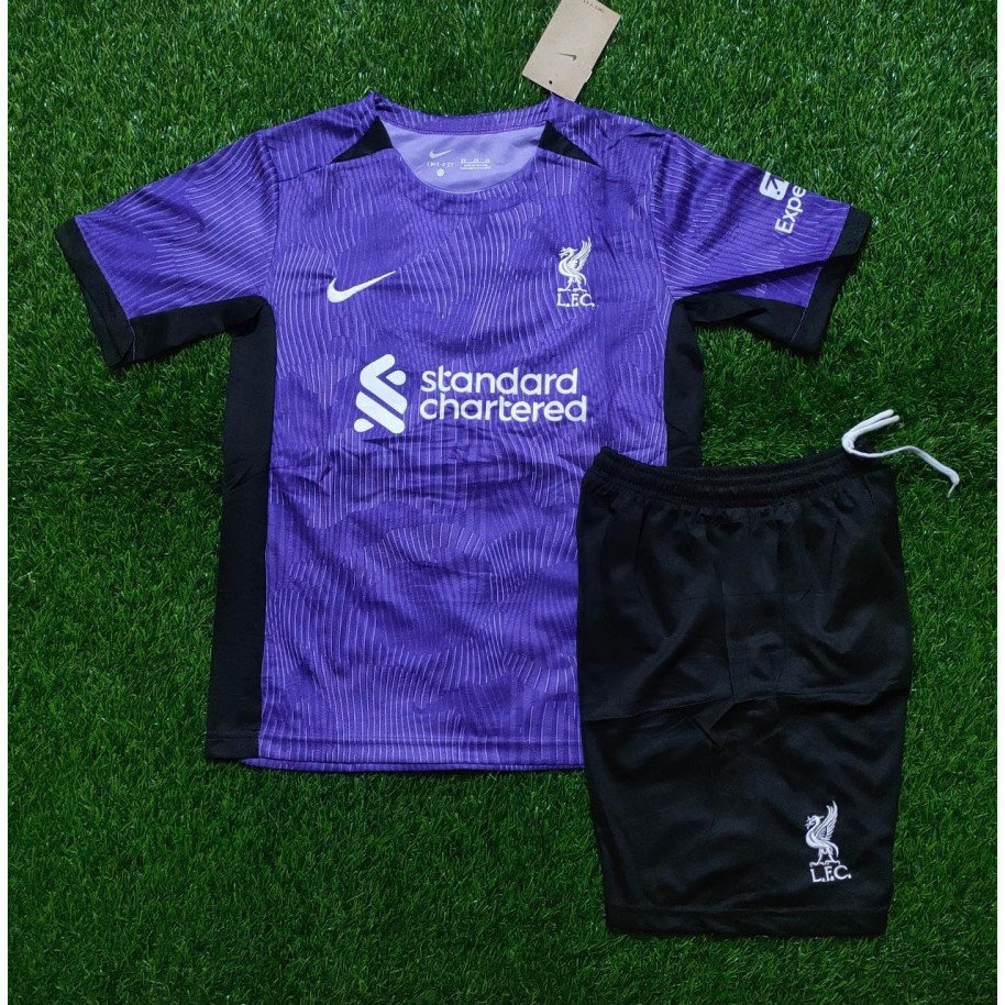 VF56KH Jersey Kids Liverpooll 3rd 2023 2024 Grade Ori Import Setelan Baju Sepak Bola Anak Fullset Sa