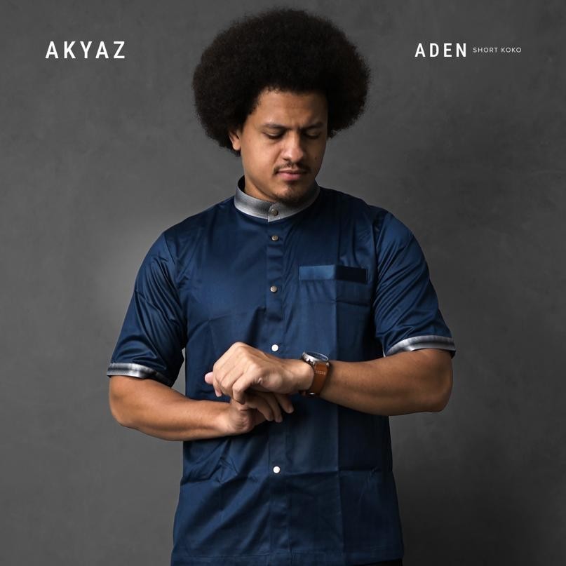 Kemeja Koko Polos Pria Lengan Pendek Original Tarim By AKYAZ Muslim Wear // Kemeja Koko Pria Dewasa 
