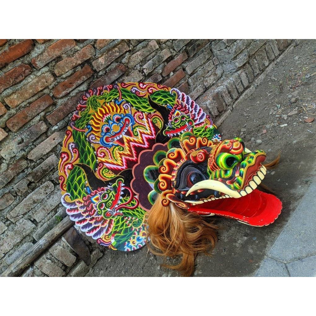 Barongan Kayu Besar Dewasa - Barongan besar kain warna lapis murah mainan anak